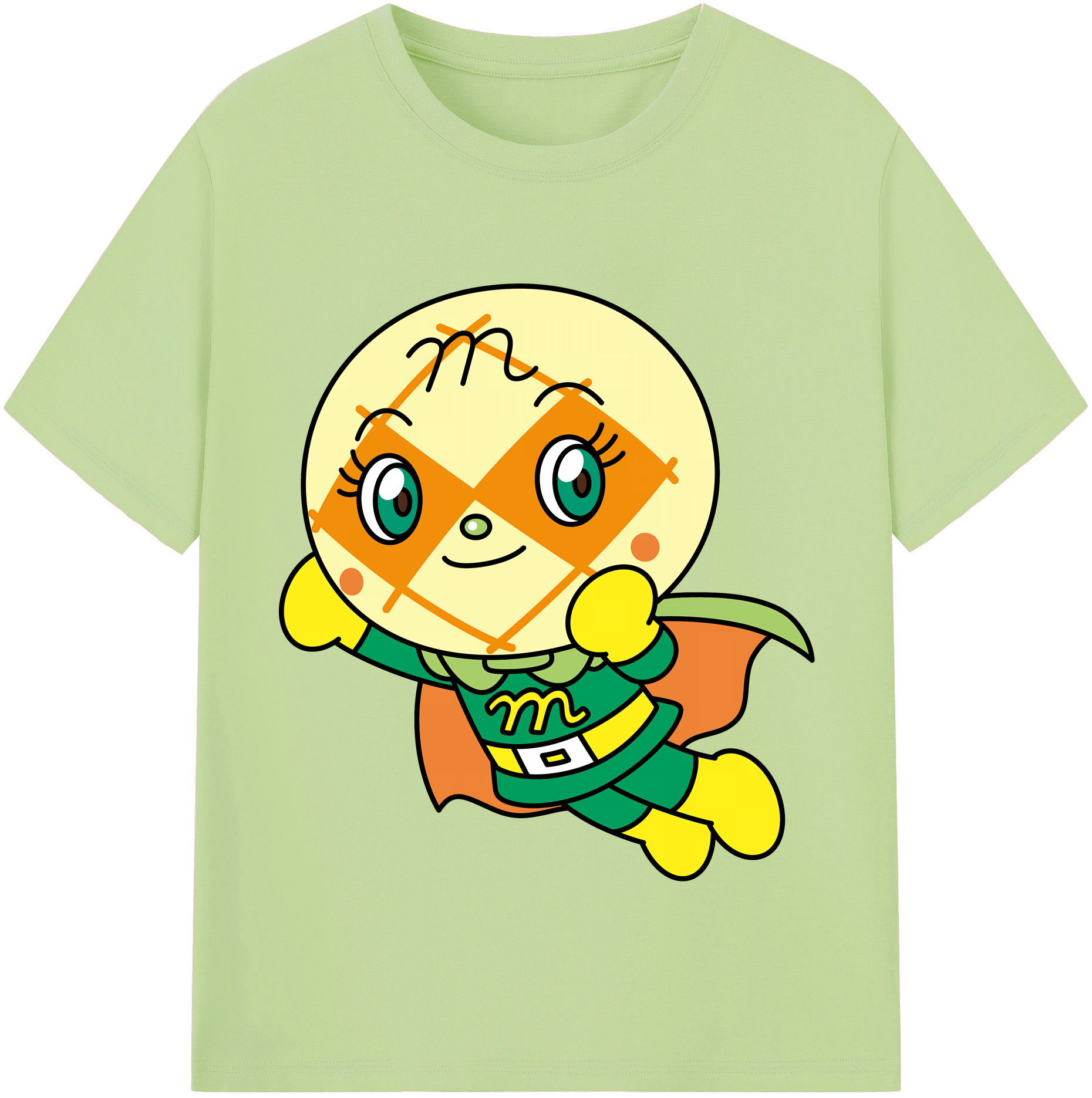 （画像用） アンパンマン Anpanman 綿100％半袖Tシャツ（フロントプリント）